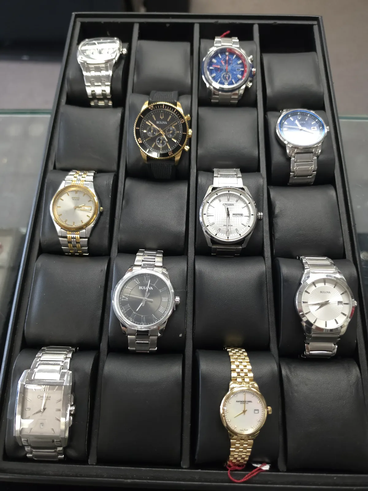 Luxury and designer watch collection including Citizen and Bulova